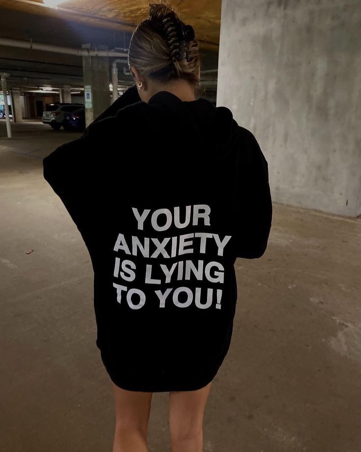 Your Anxiety Is Lying To You Regular Fit Hoodie